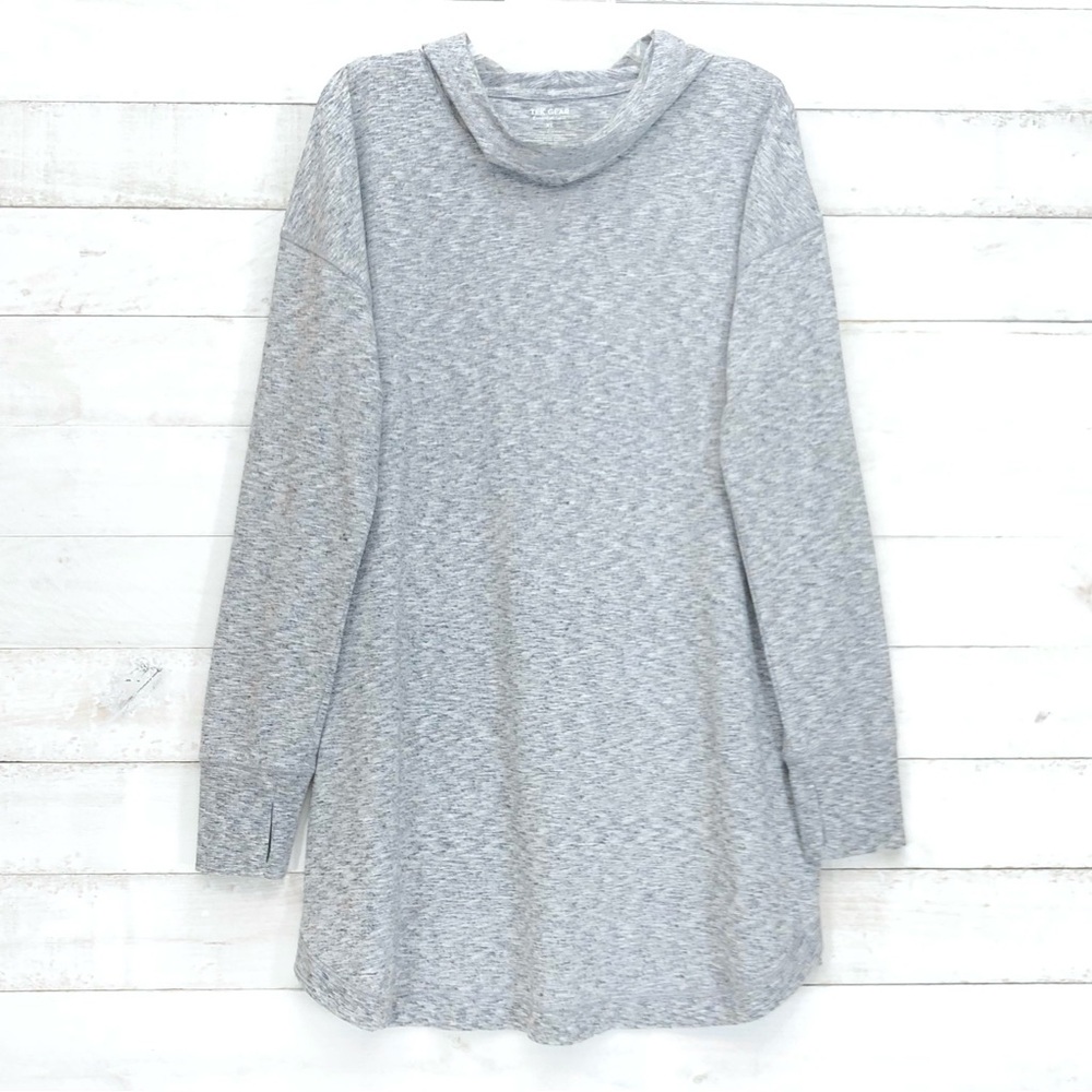 Tek Gear Hooded Tunic • Sz XL • Gray Heather • NWOT